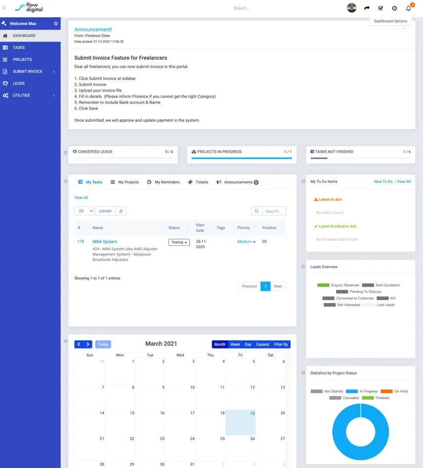 FRWD operational management platform dashboard