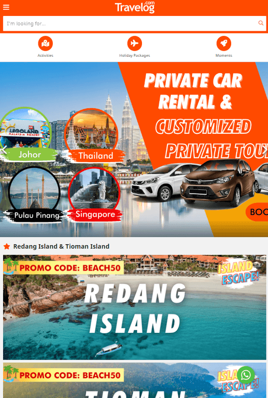 Travelog travel booking platform