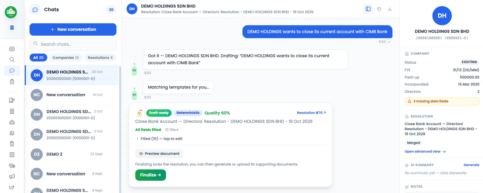 Workbuddie AI private company knowledge assistant